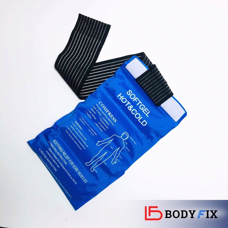 Túi chườm đá gel y tế - Dùng sau phẫu thuật, chấn thương, bản rộng 45x18cm có thể tái sử dụng