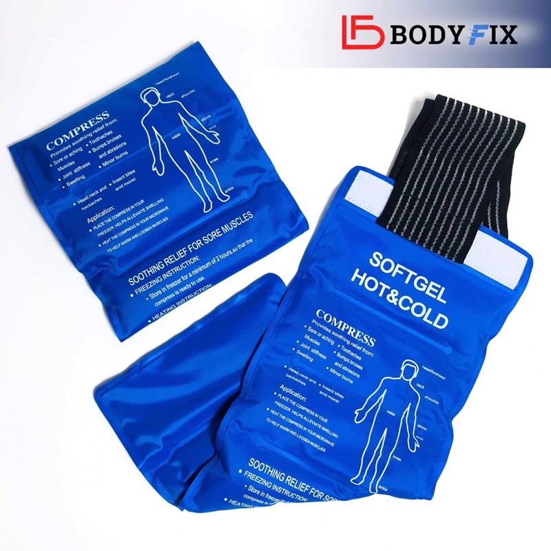 Túi chườm đá gel y tế - Dùng sau phẫu thuật, chấn thương, bản rộng 45x18cm có thể tái sử dụng