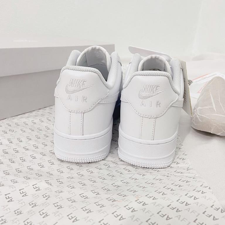 Giày _Nike Air Force 1 full trắng All White,  AF1 Trắng Hàng S.cấp Đế Air đủ size nam nữ full box bill