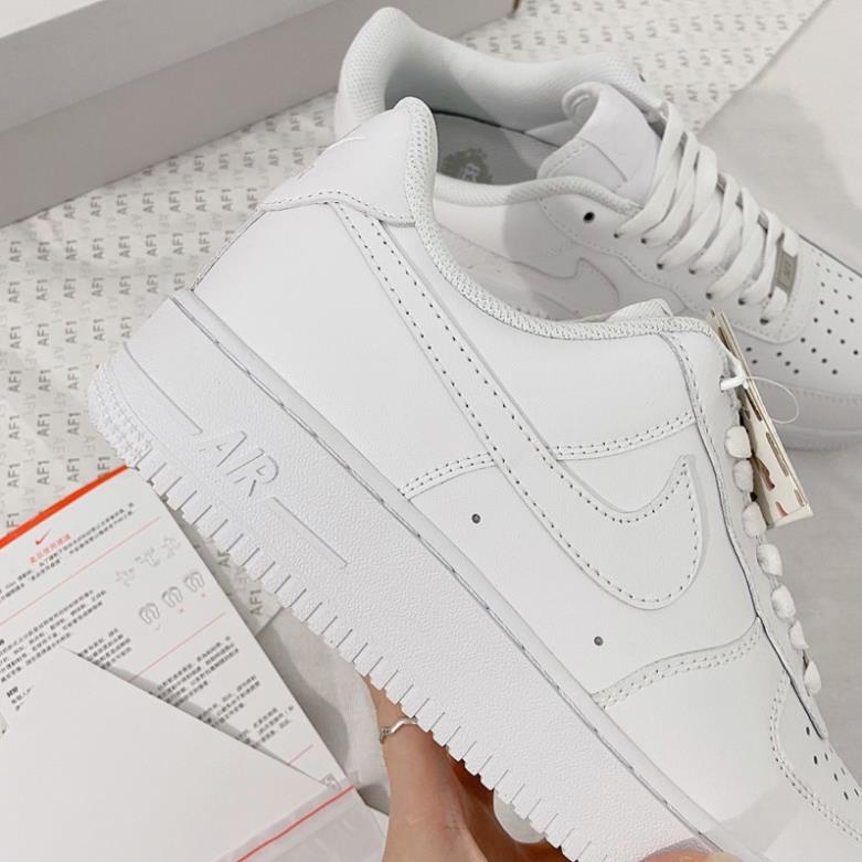 Giày _Nike Air Force 1 full trắng All White,  AF1 Trắng Hàng S.cấp Đế Air đủ size nam nữ full box bill