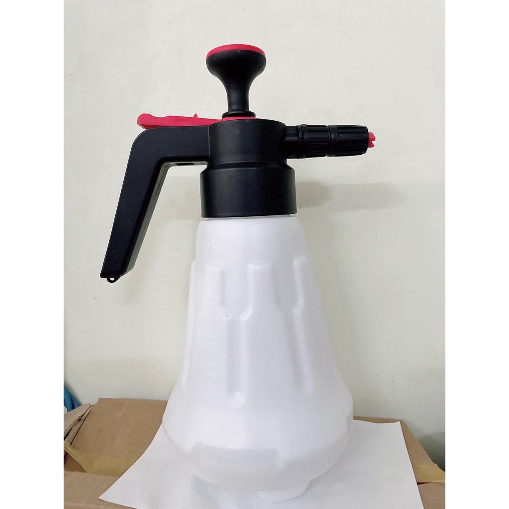 Mới nhất - Bình xịt bọt tuyết rữa xe cầm tay có van bơm siêu bọt siêu dầy 1.5L chuyên dùng rửa xe - Hà