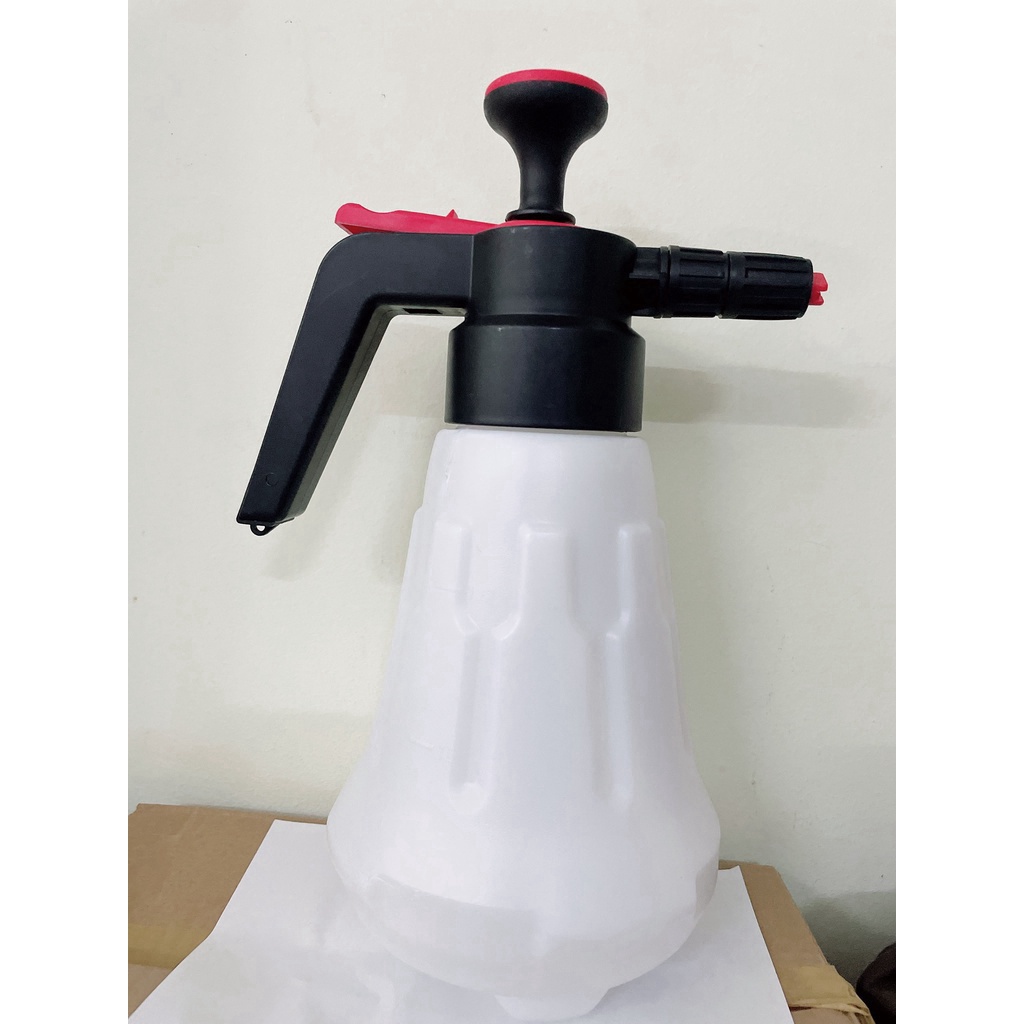 Mới nhất - Bình xịt bọt tuyết rữa xe cầm tay có van bơm siêu bọt siêu dầy 1.5L chuyên dùng rửa xe - Hà