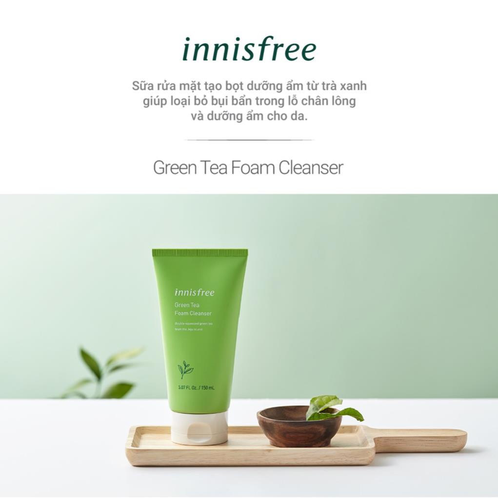 Sữa rửa mặt làm sạch innisfree Green Tea Foam Cleanser 150ml C