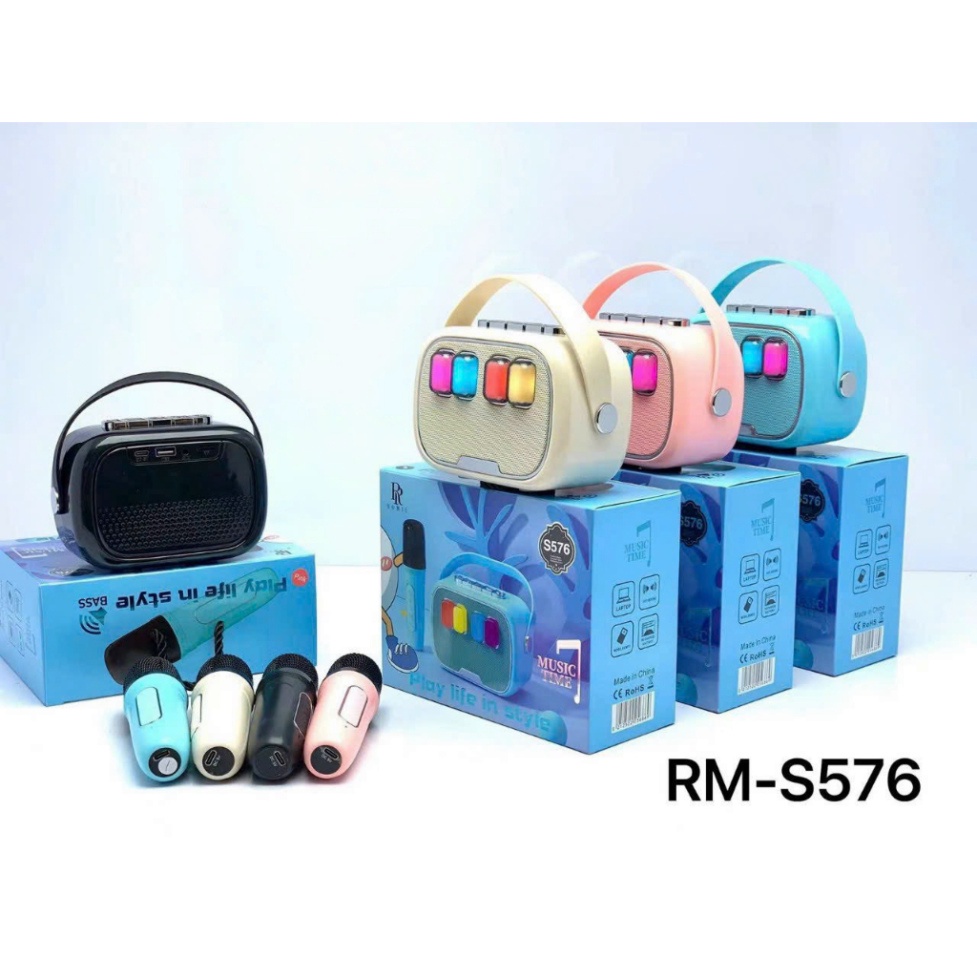 Loa kèm míc siêu cute RM-S576 cực xịn kèm mic hát , bass hay , loa to - CASE PHONE.HN