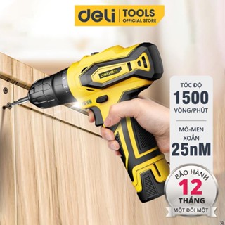 Máy Khoan Bắt Vít Không Dây Deli Chính Hãng Chạy Pin - Nhỏ Gọn, Tiện Dụng - Dùng Cho Sửa Chữa Vật Dụng - DL6261