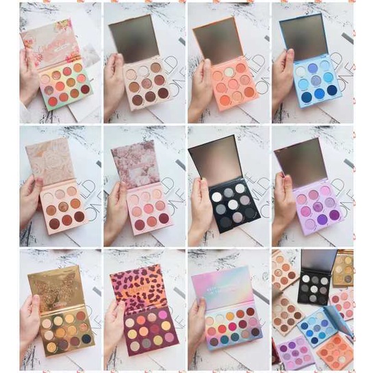 Colourpop Bảng Phấn Mắt Caraminced potato Chín Màu Lì Và Màu Ánh Ngọc Dừa Họa Tiết Da Rắn california