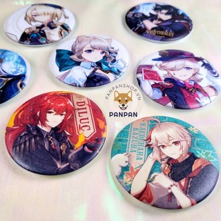 Huy Hiệu Genshin Impact skin KFC Diluc/Noelle Keqing, Kazuha, Ningguang (6CM)