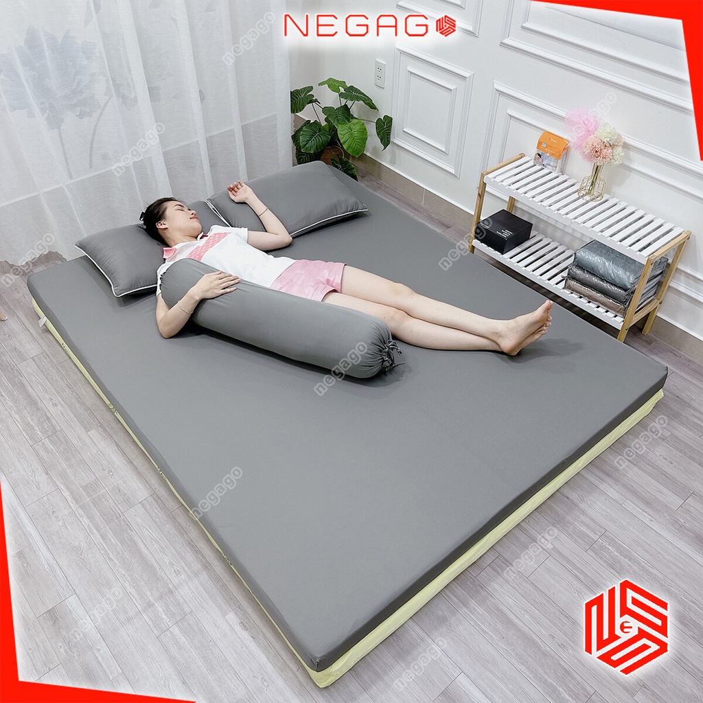 Drap bọc nệm Topper thun lạnh Ý Bọc 2 mặt kéo khóa cho nệm dưới 10cm | 1mx2m 1m2x2m 1m4x2m 1m6x2m 1m