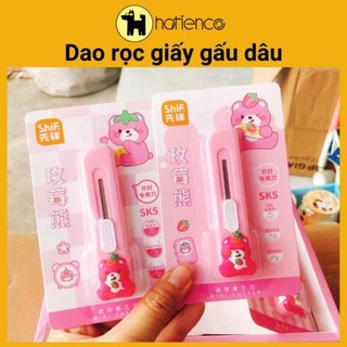 [Xưởng sỉ] Dao rọc giấy gấu dâu