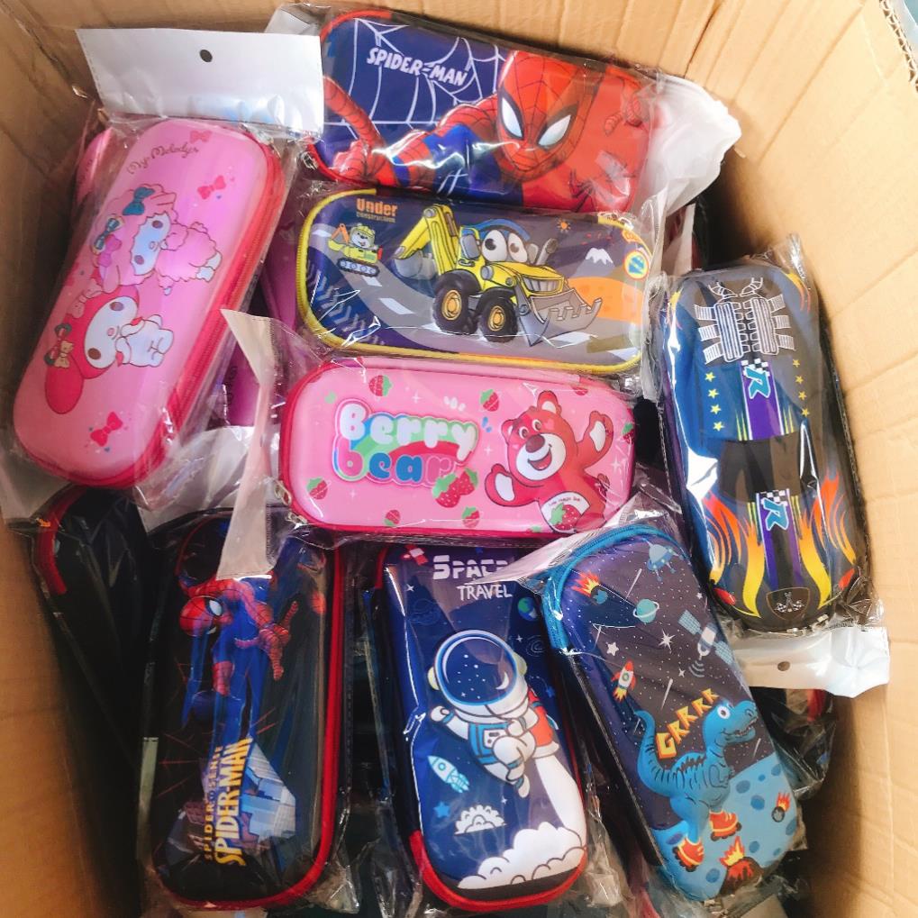 Hộp bút, bóp viết nhựa cứng 3D mẫu cute cho bé trai và gái