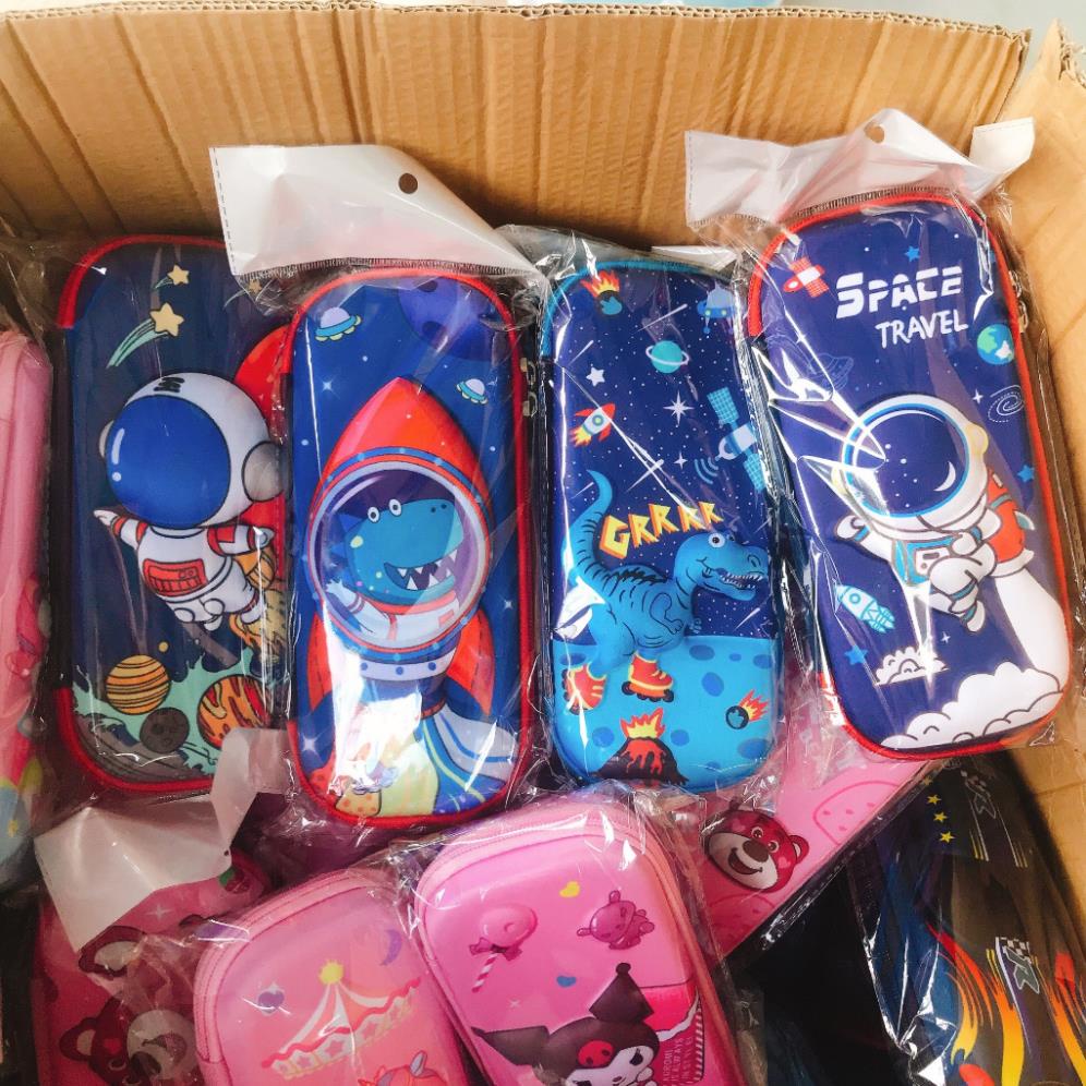 Hộp bút, bóp viết nhựa cứng 3D mẫu cute cho bé trai và gái