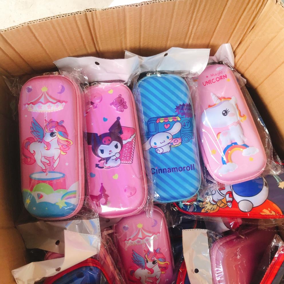 Hộp bút, bóp viết nhựa cứng 3D mẫu cute cho bé trai và gái