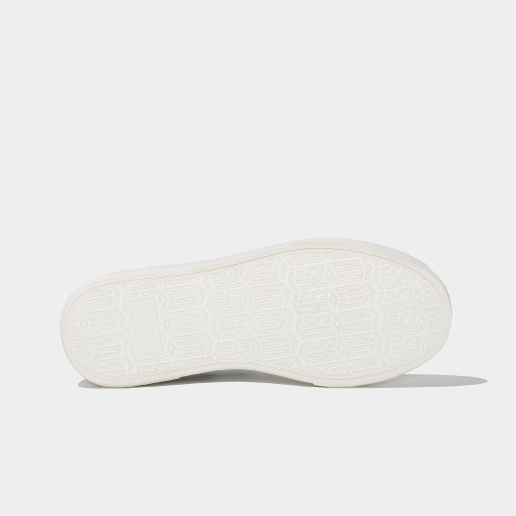 Giày Thể Thao Sneaker Độn Đế Nam Nữ Shondo Class 1 Caro Trắng Bền Nhẹ Đẹp SND0002