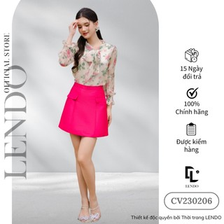 Chân Váy Công Sở LENDO Dáng Chữ A Ngắn Tafta CV230206