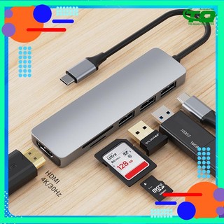 Bộ chuyển đổi đa năng usb type c 6 in 1 adapter