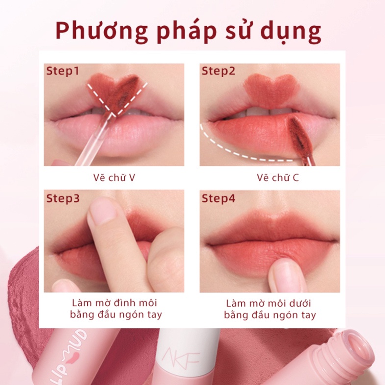Son môi lì AKF Mềm Mịn Như Nhung Lâu Trôi 3g shoppp