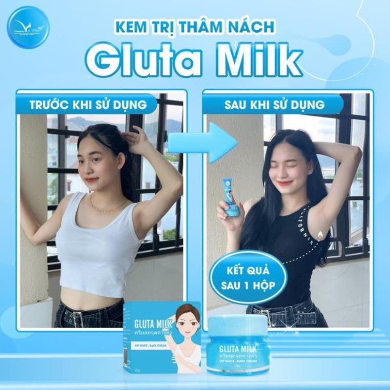 Kem Thâm nách Gluta Milk Thái Lan  giảm thâm, ngăn mùi cơ thể hiệu quả an toàn 15gr