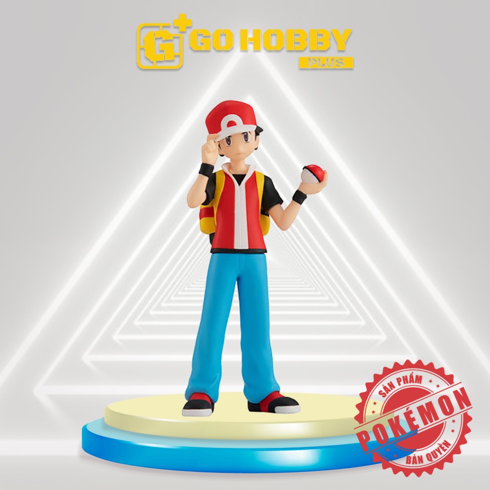 BANDAI | Pokémon Scale World - Kanto Region ~ Red & Snorlax & Pokémon Flute | Đồ chơi mô hình CandyToys tỉ lệ 1/20