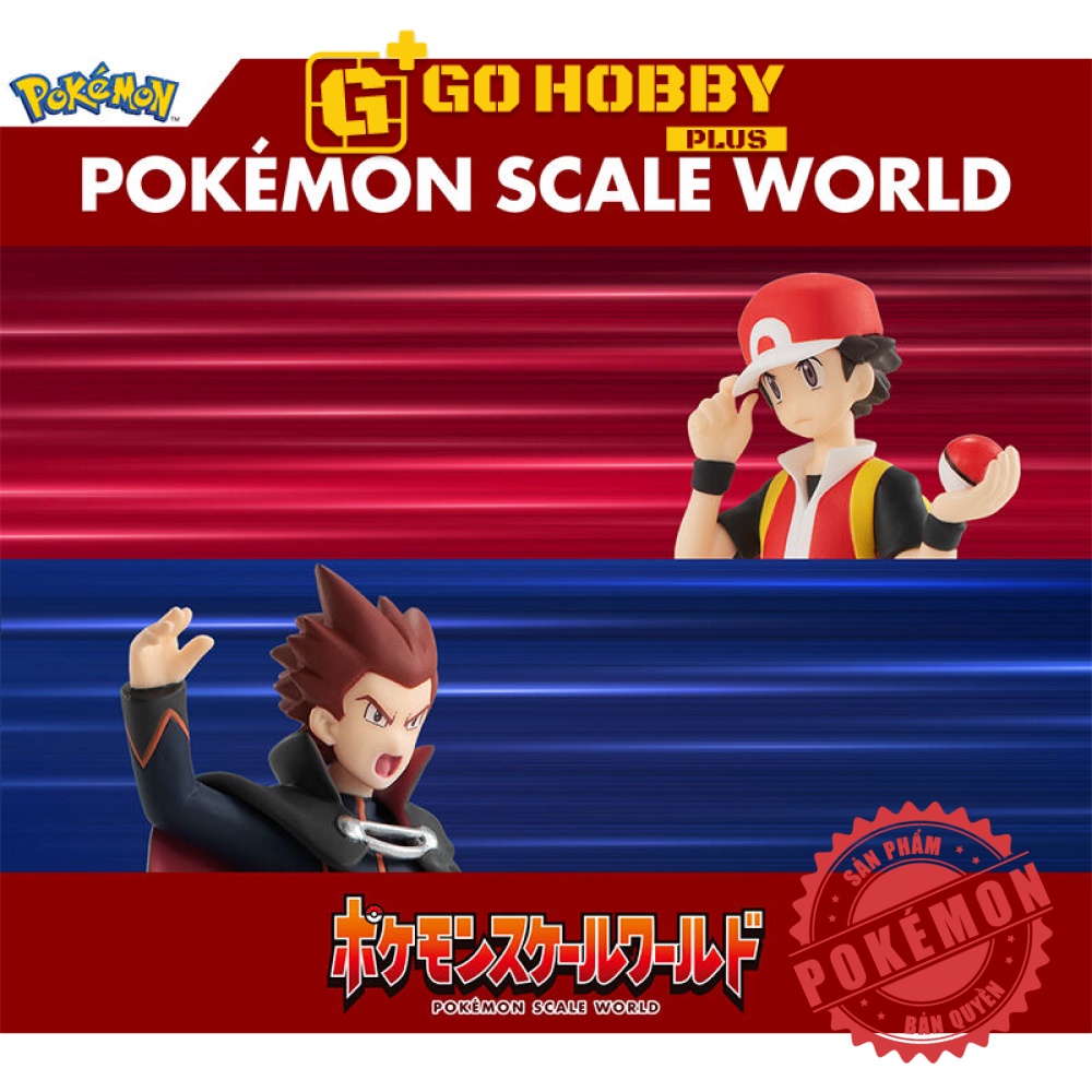 BANDAI | Pokémon Scale World - Kanto Region ~ Red & Snorlax & Pokémon Flute | Đồ chơi mô hình CandyToys tỉ lệ 1/20