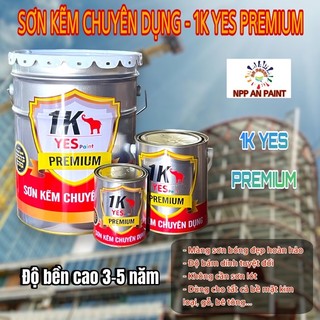 [Tặng cọ lon 800g] Sơn Kẽm Cao Cấp 1K YESPAINT (800gr)