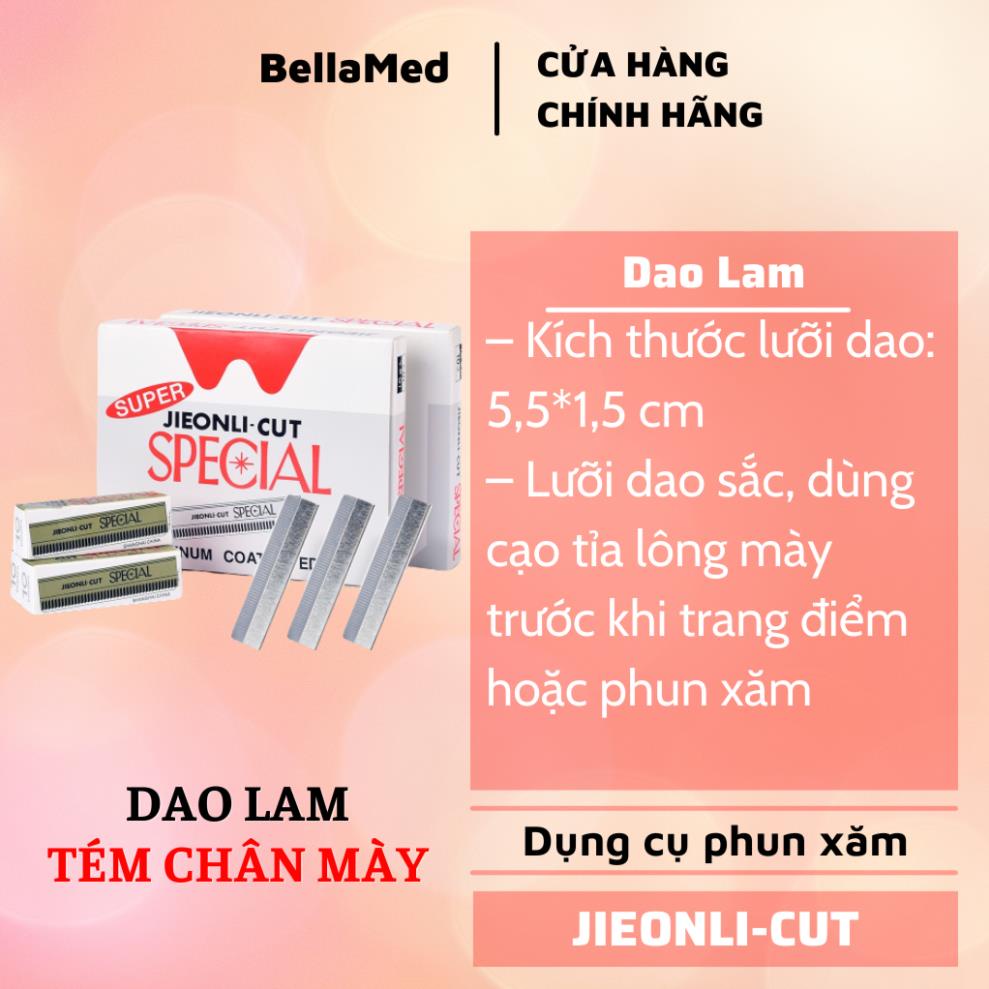 Dao lam tém chân mày Jieonli-cut special bằng thép không rỉ hàng siêu chất lượng - siêu bén