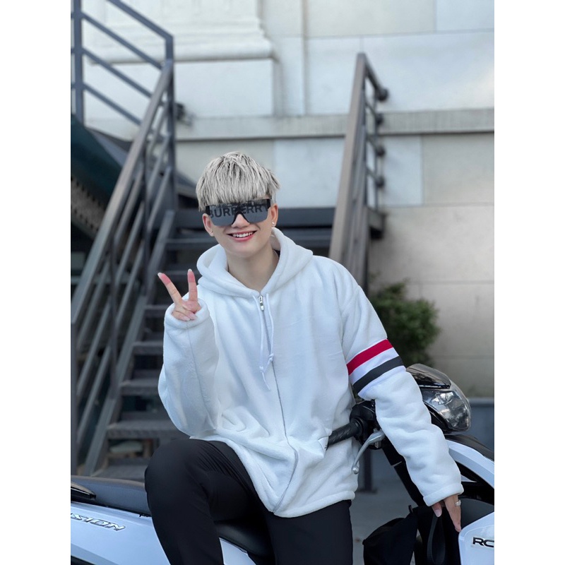 Áo khoác lông thome chất lông mượt 2 mặt có mũ thiết kế hot nhất mùa đông năm