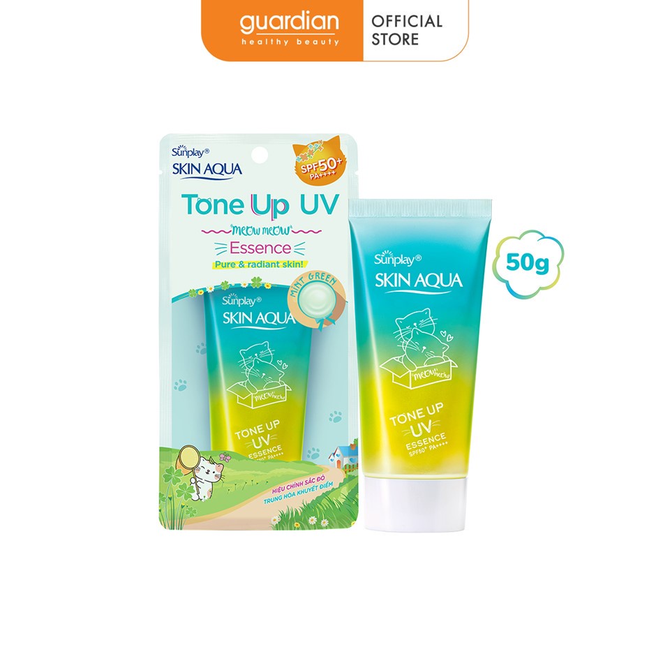 Tinh Chất Chống Nắng Hiệu Chỉnh Sắc Da Sunplay Skin Aqua Tone Up UV Essence Mint Green 50Gr