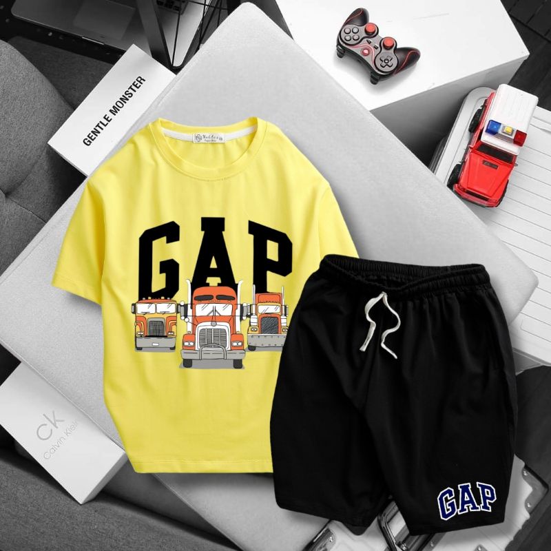 ⛔🔥Bộ Gap tay ngắn thun cotton size đại cồ bé trai 28-65kg