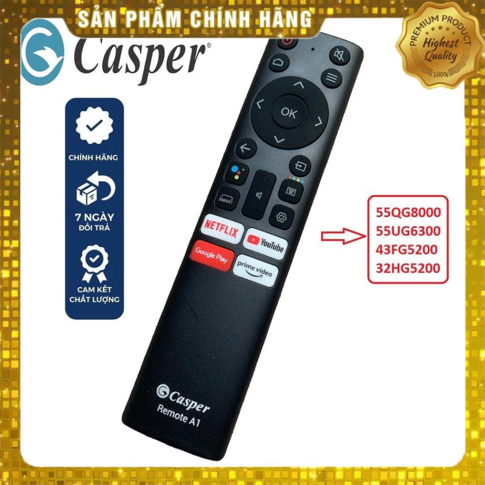 Điều khiển tivi casper giọng nói chính hãng ,remote tivi casper smart giong nói thông minh - hàng mới 100% (Tặng pin)