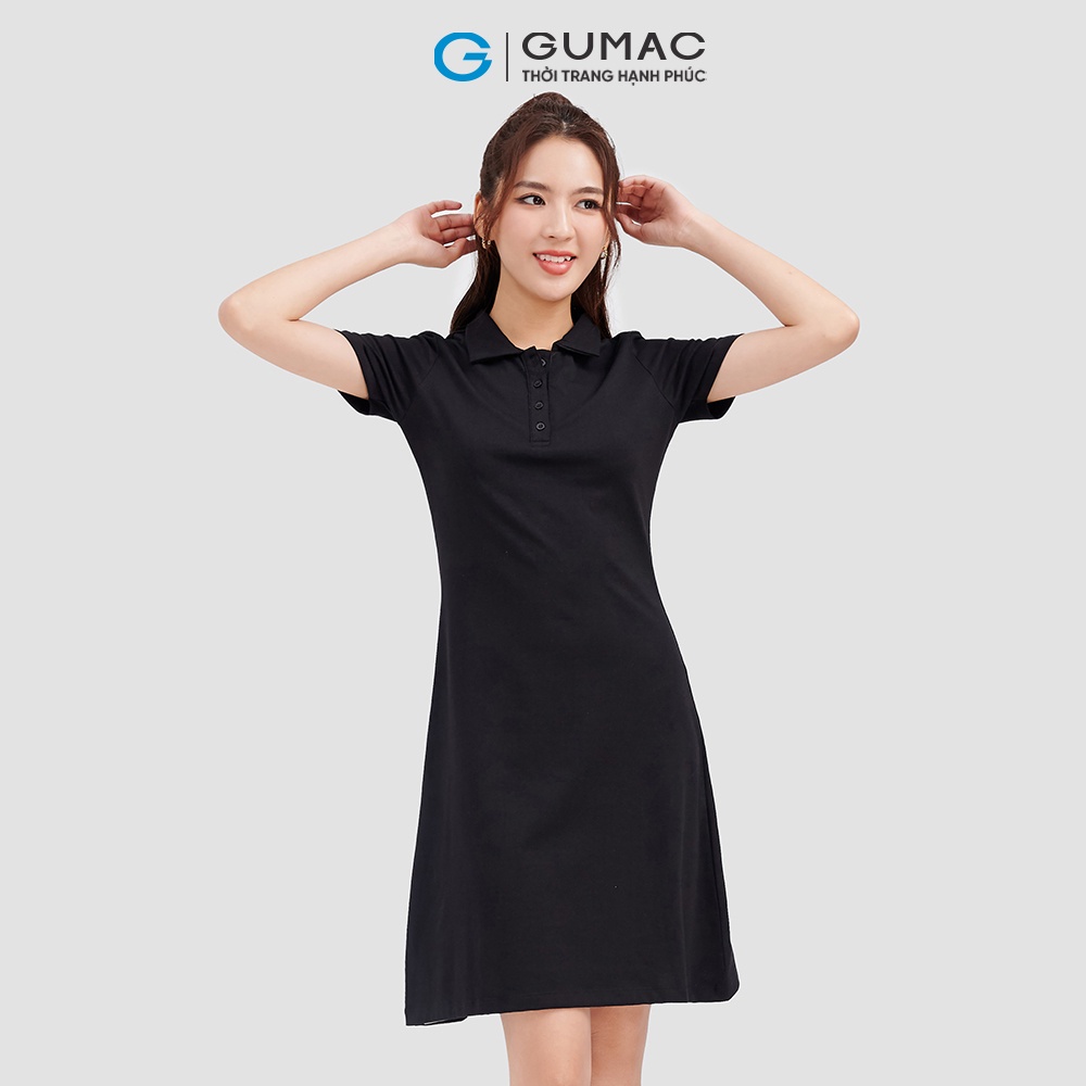 Đầm polo thời trang GUMAC dáng A DC09027