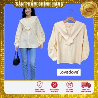Áo kiểu nữ kem - Lovadova 22B09C001