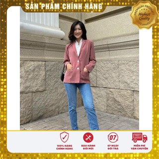 Áo khoác Vest sọc hồng - 22O09C001