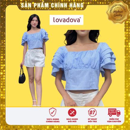 Áo croptop tay kiểu nữ - Lovadova 22B06C001