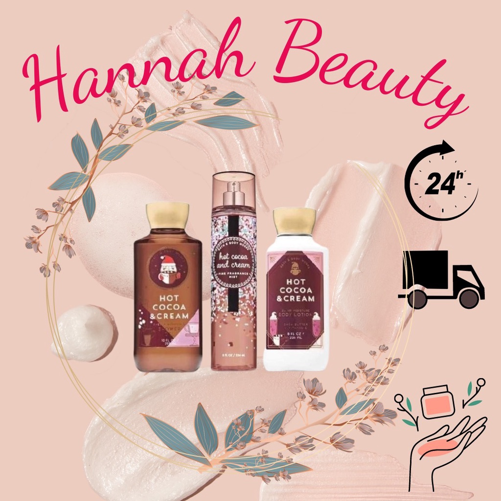 Xịt Thơm Toàn Thân Hot Cocoa and Cream Bath & Body Works Bodymist 30ml/50ml/100ml