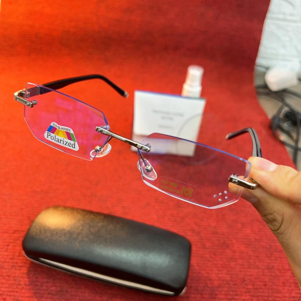 Kính mát thời trang nam nữ 0 độ   KT120 tròng Nhật siêu sáng chống bụi, đi đường, chống UV làm việc 