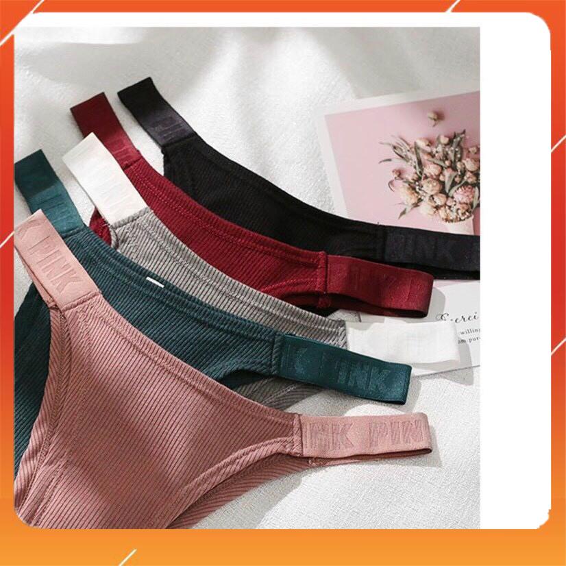 Quần lót nữ cotton tăm cao cấp kháng khuẩn mềm mại thấm hút mồ hôi viền mix chữ sexy tuyệt đối Q3908