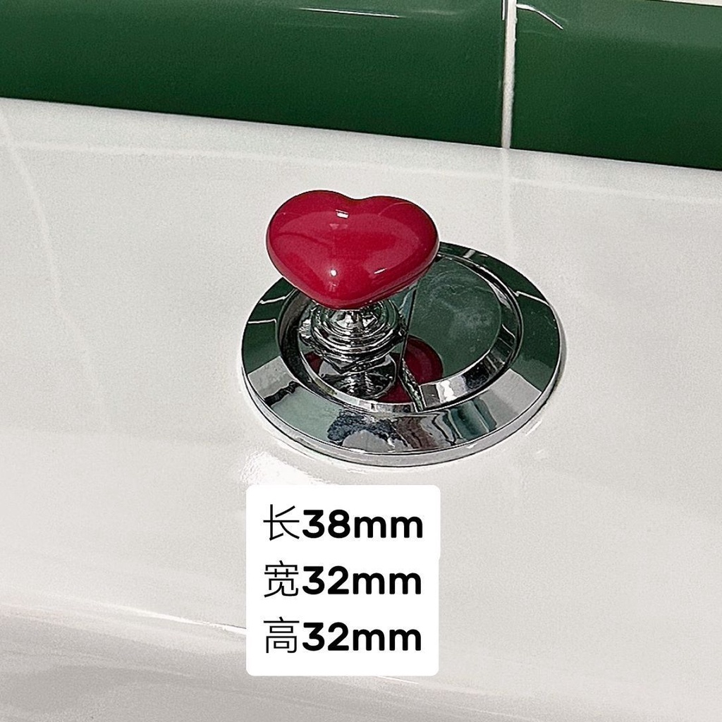 Nút Nhấn Xả Nước toilet Hình Trái Tim Màu Sắc Sáng Tạo