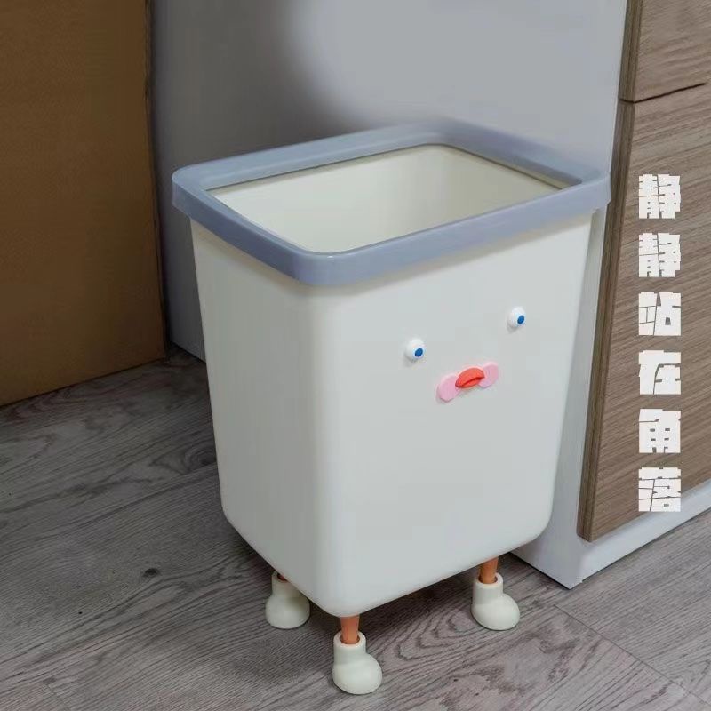 Thùng Rác xiaohongshu Mắt To Sáng Tạo Dễ Thương Cho Phòng Khách Nhà Bếp
