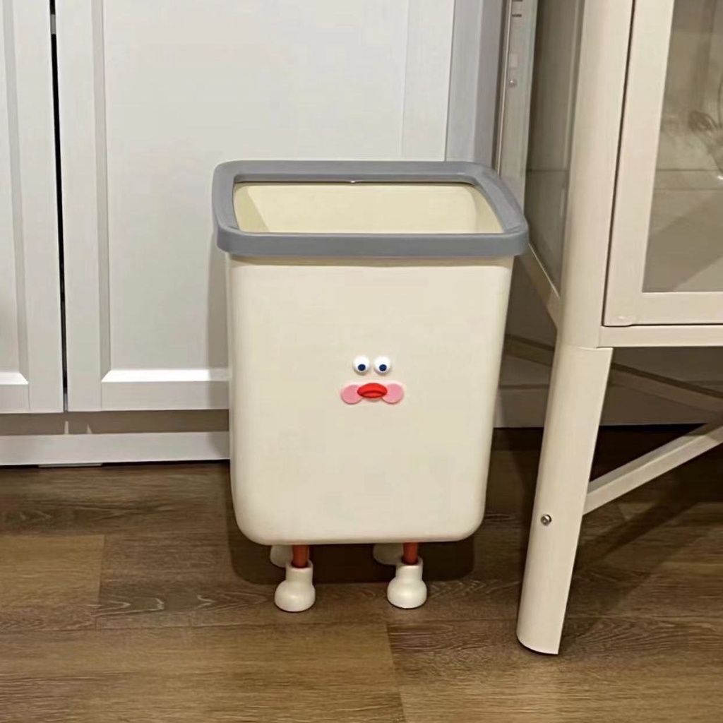 Thùng Rác xiaohongshu Mắt To Sáng Tạo Dễ Thương Cho Phòng Khách Nhà Bếp