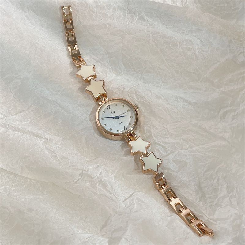 Đồng Hồ Đeo Tay Họa Tiết Ngôi Sao Dễ Thương Xinh Xắn Dành Cho Nữ