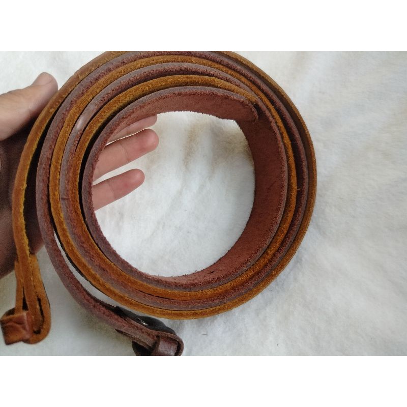 =>Dây Thắt lưng nam da bò thật không mặt khoá bản 3cm