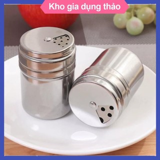 Lọ đựng tăm, đựng tiêu inox nắp xoay