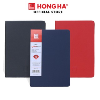 Sổ da a5, 160/200/240 trang office book hồng hà