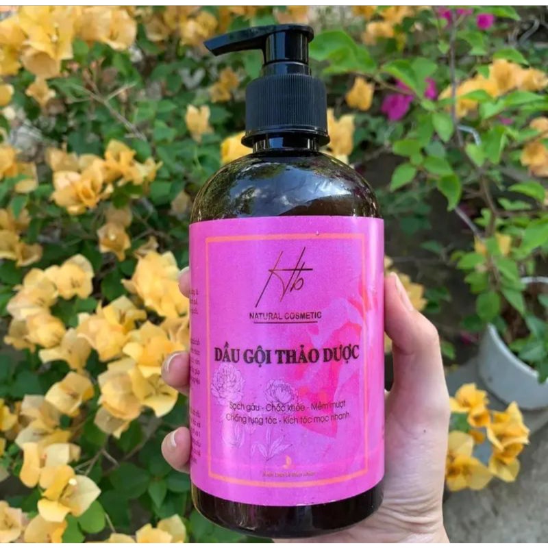 Dầu gội thảo dược Hiền Bùi, chống rụng tóc, chống gàu, chống nhờn bết rít