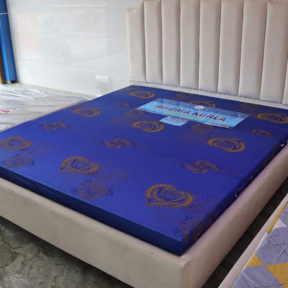 Nệm Gấp 3 Bông Ép Aroma Korea - Chính Hãng - Êm Ái - Bảo Hành 5 năm - Nhiều Màu Giao Ngẫu Nhiên Free Ship TPHCM