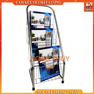 [Hỏa tốc] Kệ để sách báo inox