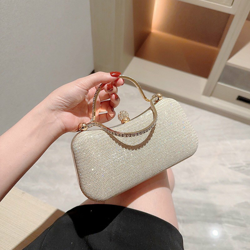 Ví cầm tay dự tiệc nữ bling bling sang trọng