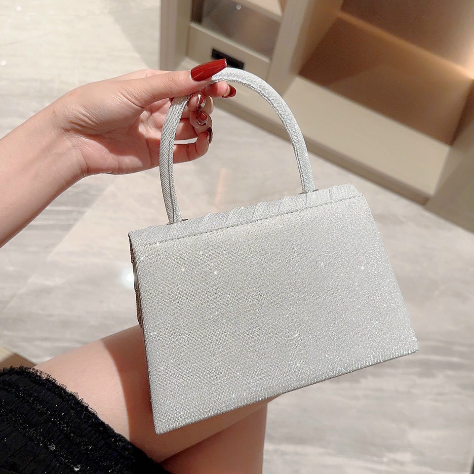 Ví cầm tay nữ nhũ sóng kim tuyến thời trang