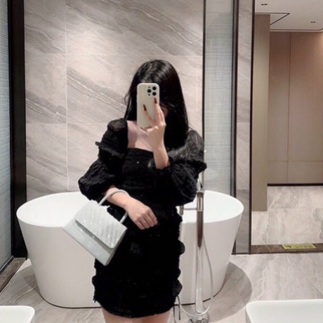 Ví cầm tay nữ nhũ sóng kim tuyến thời trang