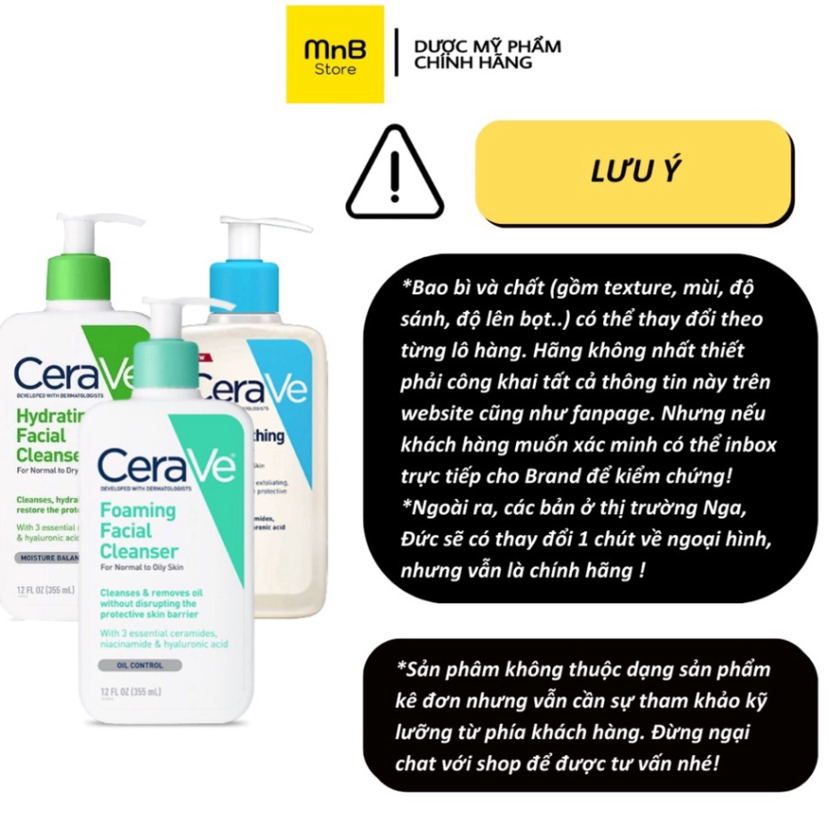 Sữa rửa mặt cerave foaming facial cleanser cho da dầu mụn nhạy cảm 236ml HTR Beauty | BigBuy360 - bigbuy360.vn